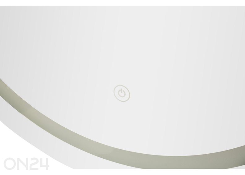 Настенное зеркало LED 60x8 см, серебристое увеличить