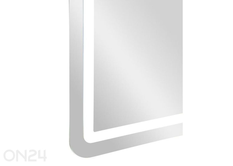 Настенное зеркало LED 60x80 см, серебристое увеличить