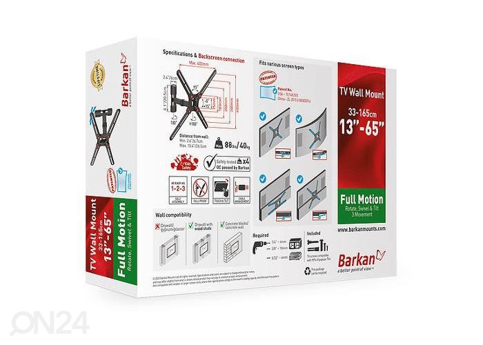 Настенное крепление для телевизора Barkan BM331 13 "- 65" увеличить