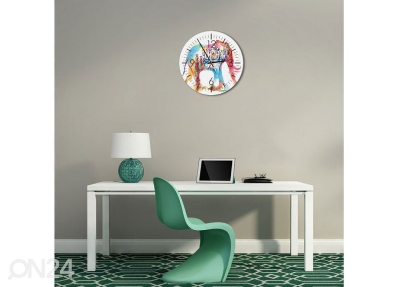 Настенные часы с изображением Colorful elephant увеличить