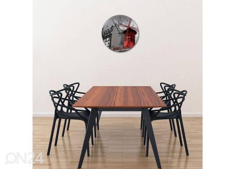 Настенные часы с изображением Moulin Rouge увеличить