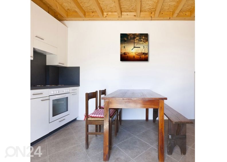 Настенные часы с картиной Port увеличить