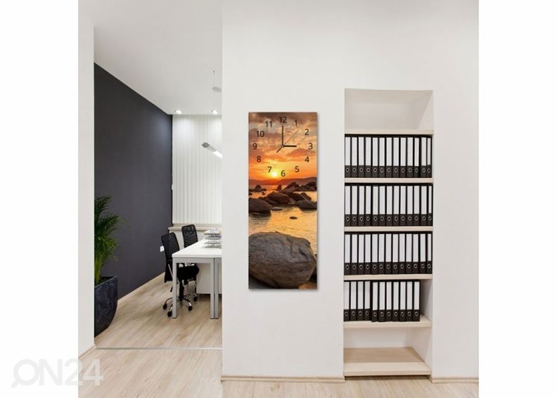 Настенные часы с картиной Stones at sunset увеличить