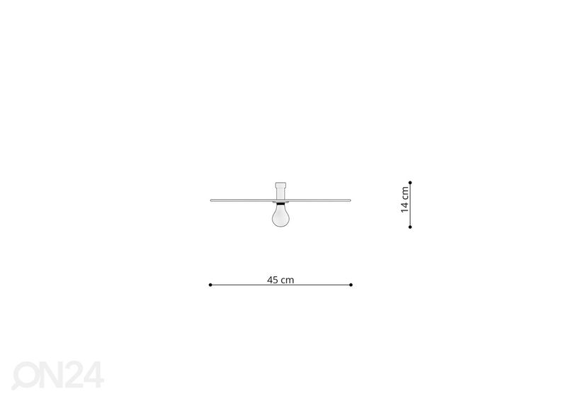 Настенный/ Потолочный светильник Sirkel 45, черный увеличить