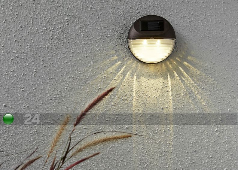 Настенный светильник с солнечной панелью 3 шт увеличить