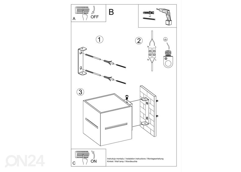 Настенный светильник Lobo, черный увеличить