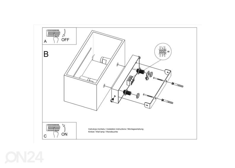 Настенный светильник Lobo Maxi, белый увеличить