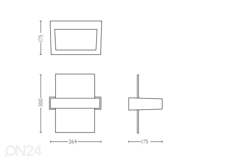 Настенный светильник Philips Afterglow 2x4,5 W 1000lm 2700K увеличить