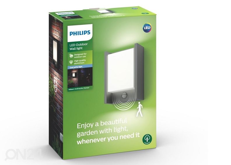 Настенный светильник Philips Arbor с датчиком движения 1x6 Вт 600 лм 4000 K увеличить