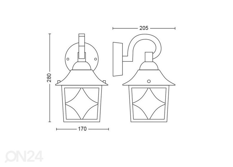 Настенный светильник Philips Cambridge 1xE27 увеличить