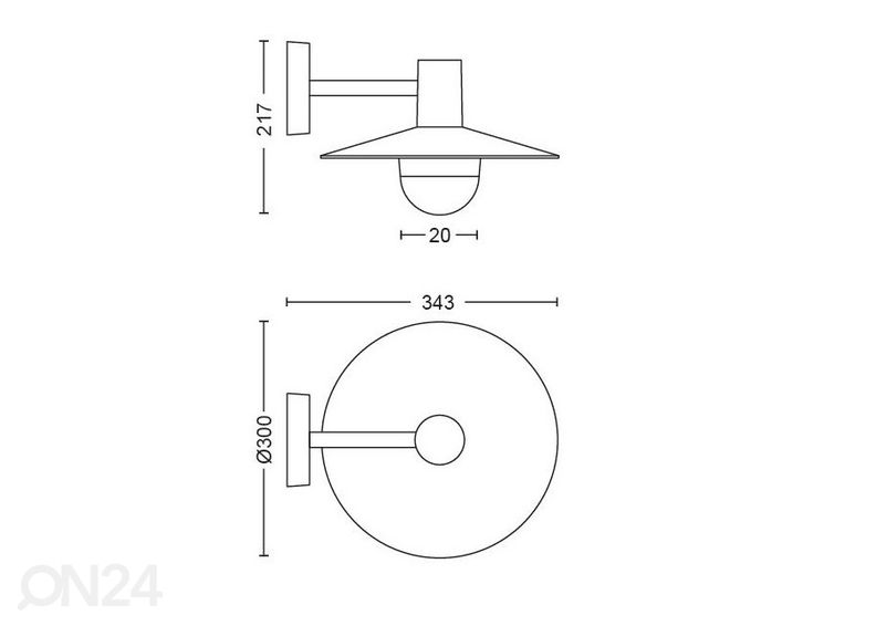 Настенный светильник Philips myGarden Skua E27 увеличить