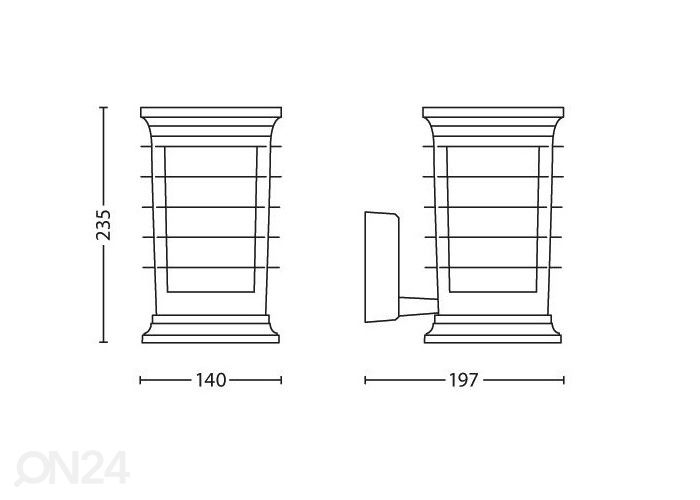 Настенный светильник Philips Patio 1xE27 увеличить