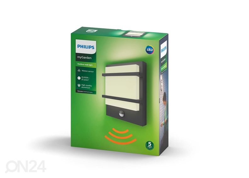 Настенный светильник Philips Petronia с датчиком движения 12 Вт 1200 лм 2700K увеличить