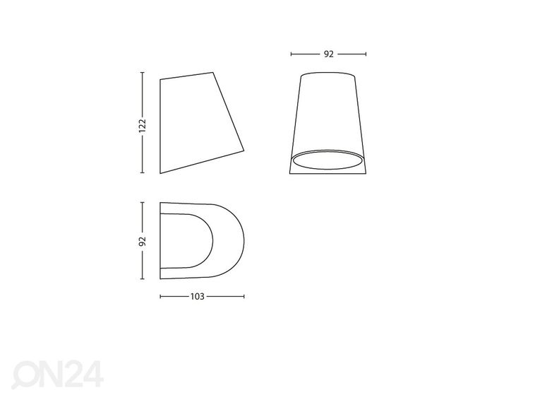 Настенный светильник Philips Virga 3 Вт 2700K черный увеличить