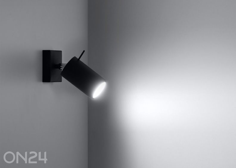 Настенный светильник Ring черный с выключателем увеличить