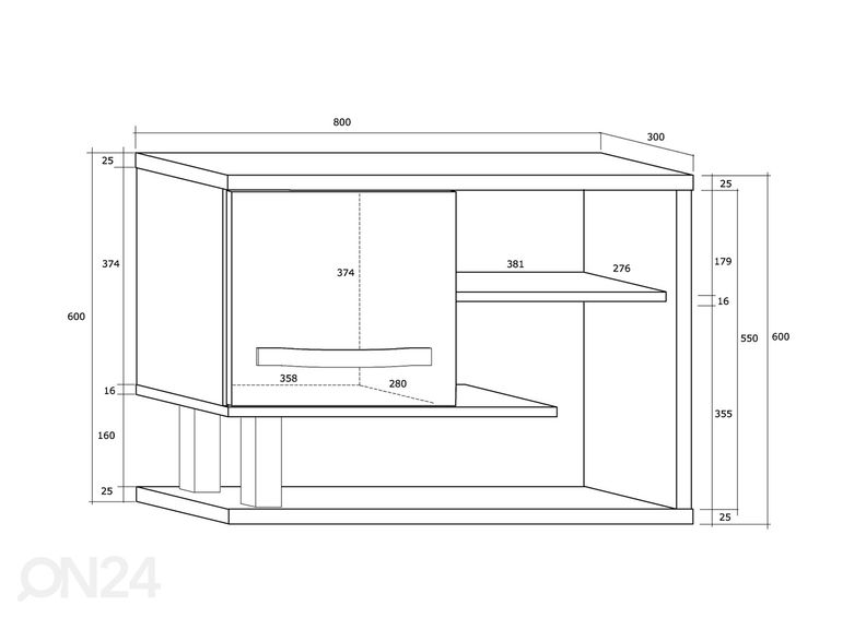 Настенный шкаф Cloghroe 80 cm увеличить