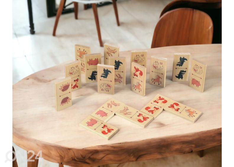 Настольная игра Домино Животные и точки увеличить