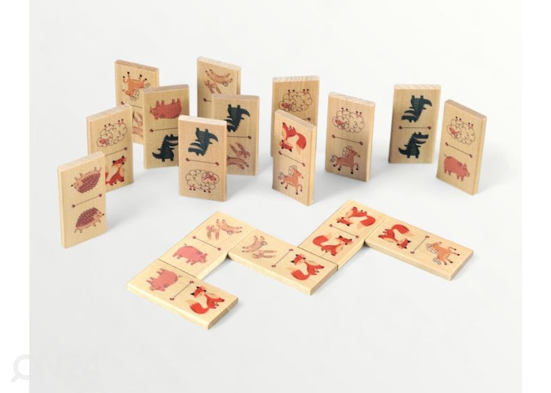 Настольная игра Домино Животные и точки увеличить