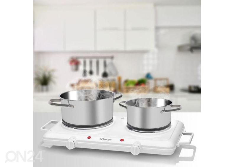 Настольная плита с 2 конфорками Bomann DKP5028CB, белый увеличить