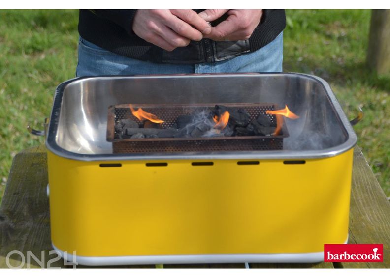 Настольный угольный гриль Barbecook Carlo 44 × 33 × 21 см, жёлтый увеличить