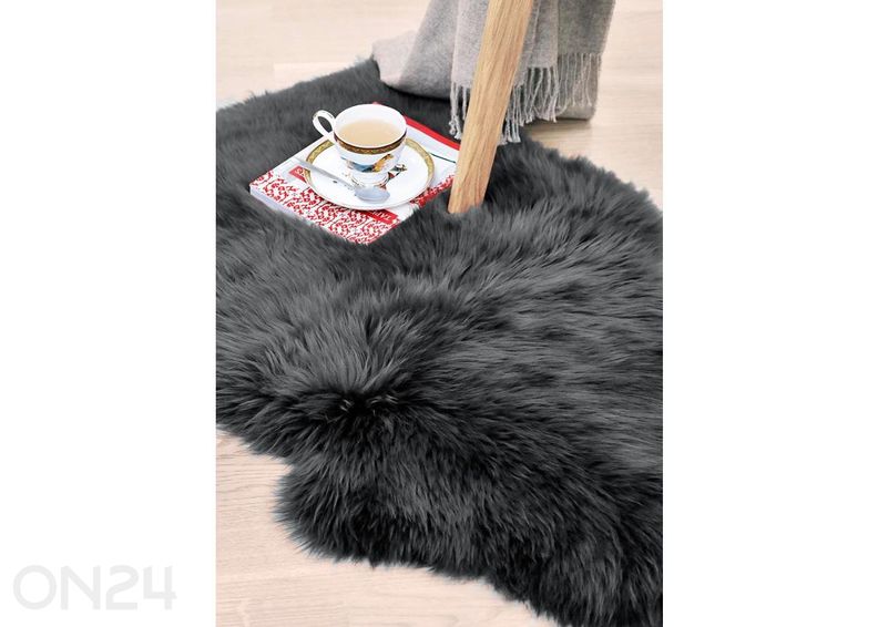 Натуральная овчина Мерино carbon Duo ± 60x180 см увеличить