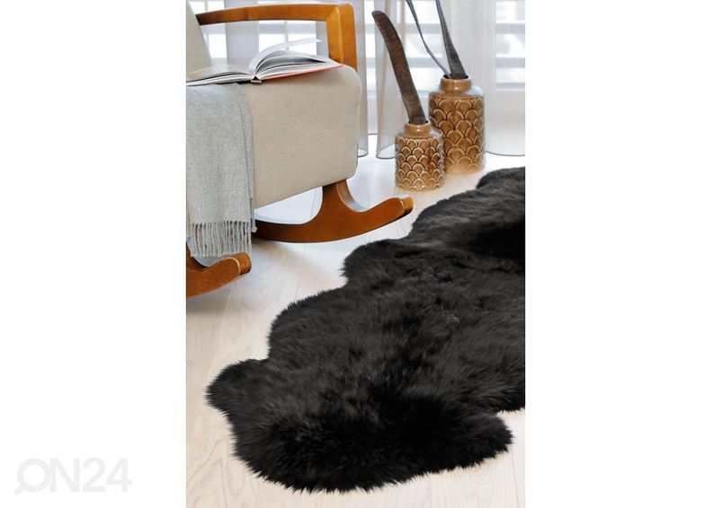 Натуральная овчина Merino black M ±60x90 см увеличить