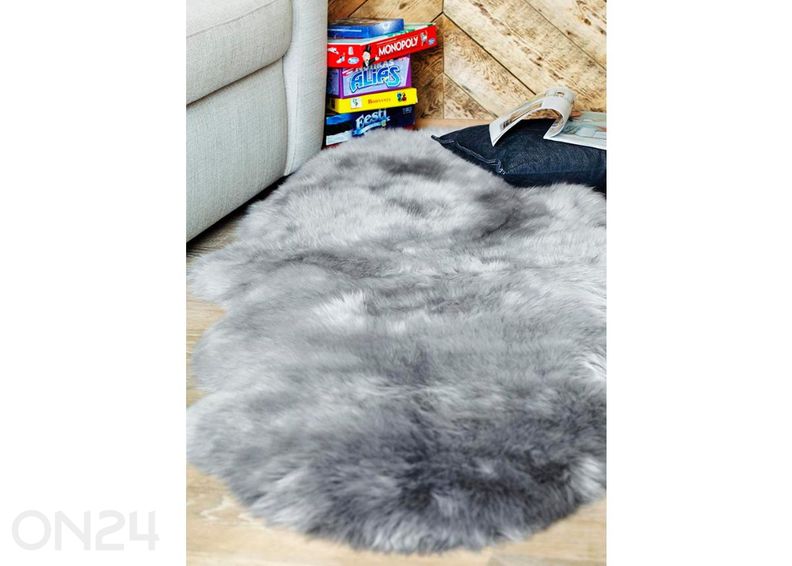 Натуральная овчина Merino grey Octo ±170x180 см увеличить
