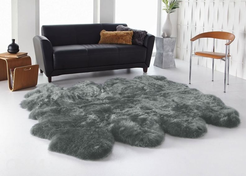 Натуральная овчина Merino grey Octo ±170x180 см увеличить