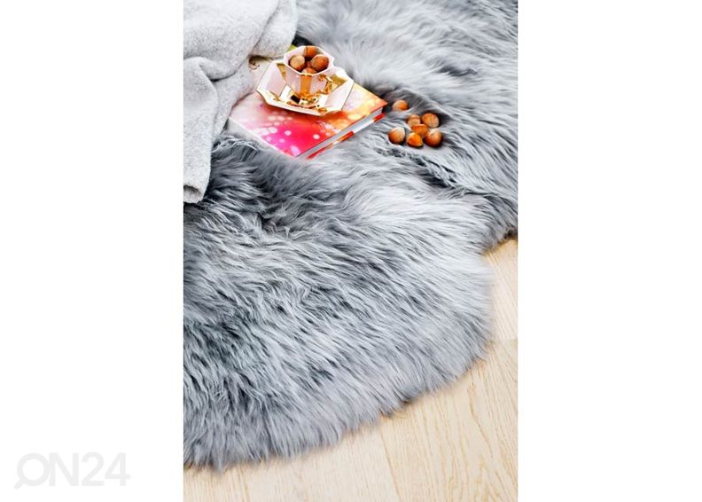 Натуральная овчина Merino grey Quatro ±90x180 см увеличить