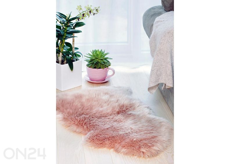 Натуральная овчина Merino rosa DUO ±60x180 см увеличить