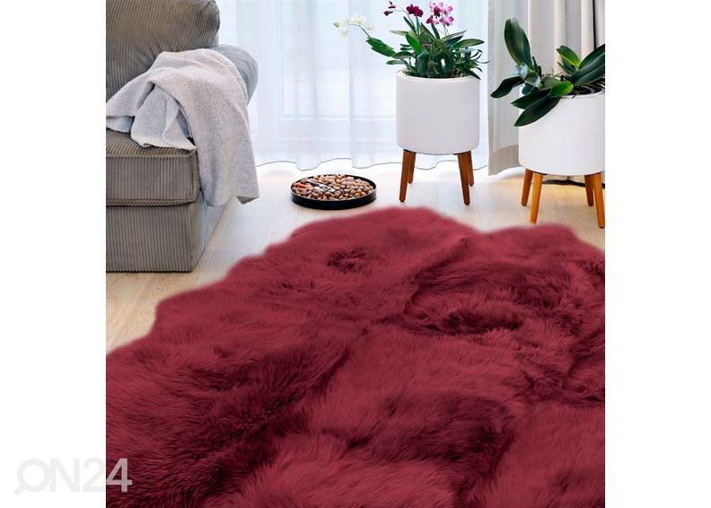 Натуральная овчина MMerino wine Quatro ±90x180 см увеличить
