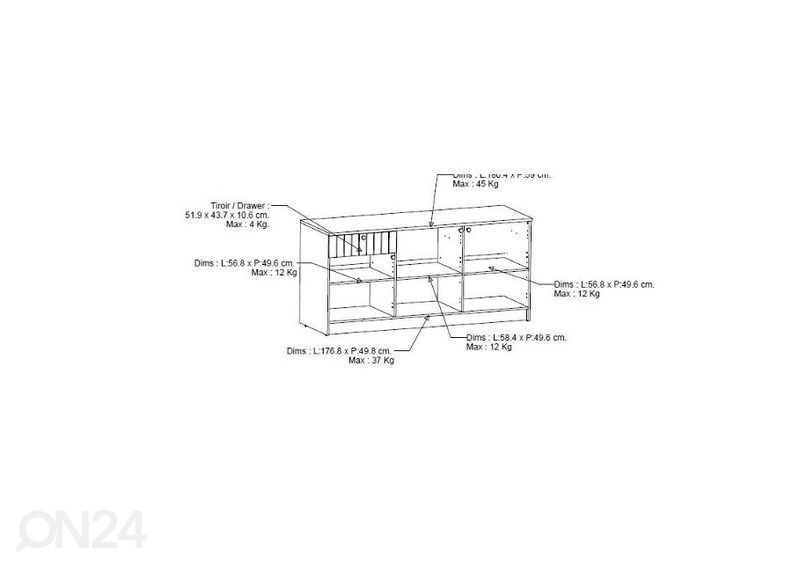 Нижний кухонный шкаф Cottage увеличить