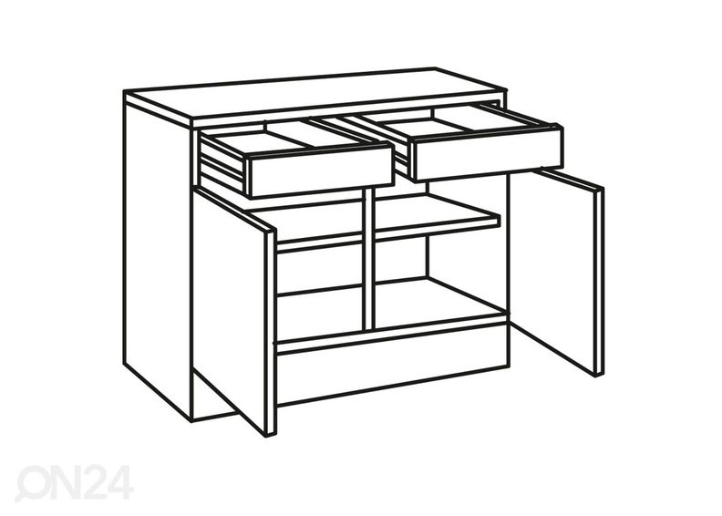 Нижний кухонный шкаф Oslo 100 cm увеличить