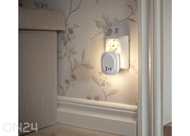 Ночник с USB-зарядкой увеличить