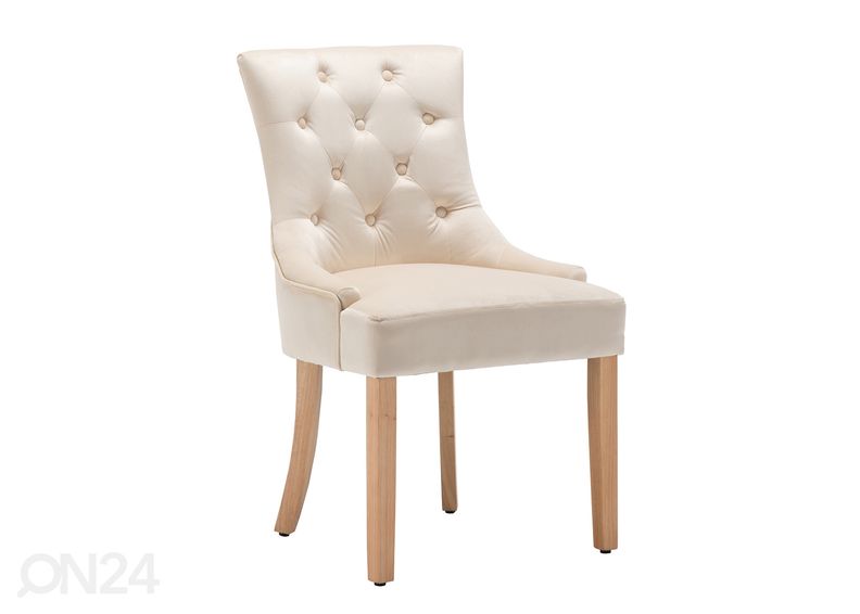 Обеденные стулья 2 шт, кремовый увеличить