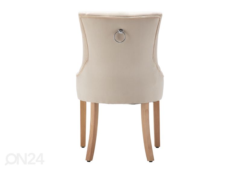 Обеденные стулья 2 шт, кремовый увеличить