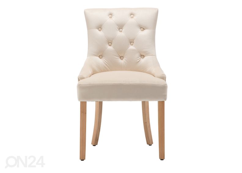 Обеденные стулья 2 шт, кремовый увеличить