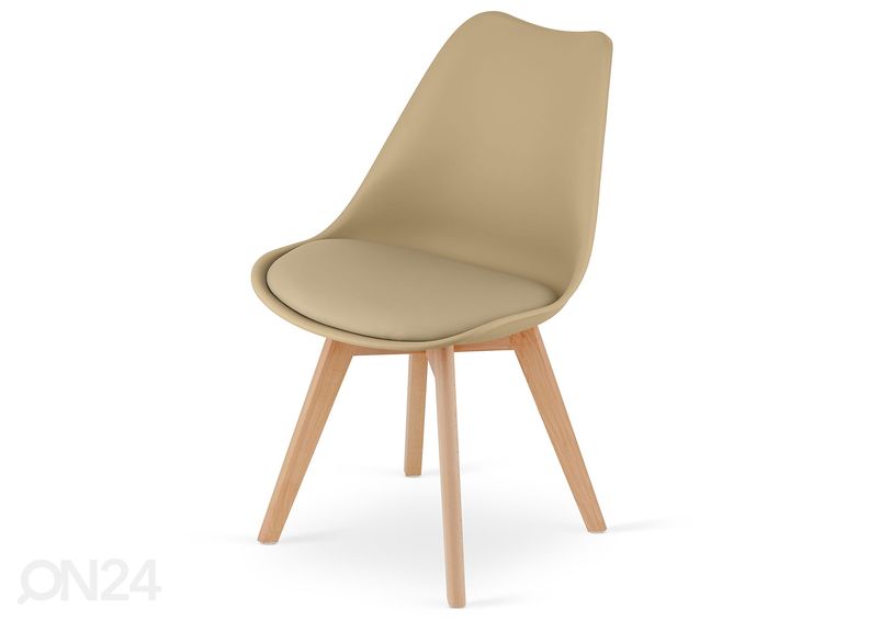 Обеденные стулья 4 шт, темно-бежевый/натуральный увеличить