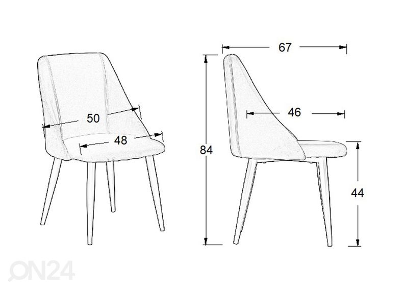 Обеденные стулья, 4 шт увеличить