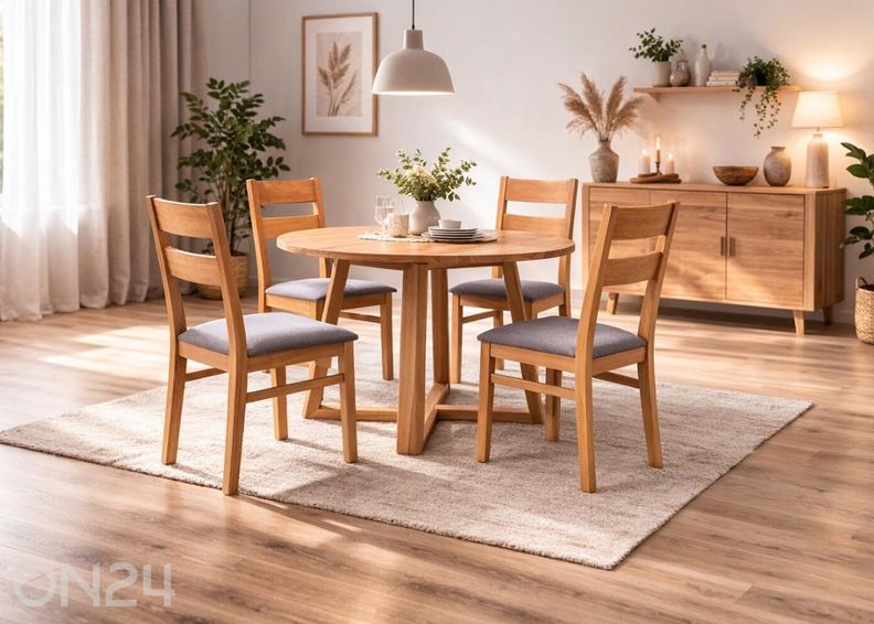 Обеденный комплект из дуба Merbi 12 увеличить