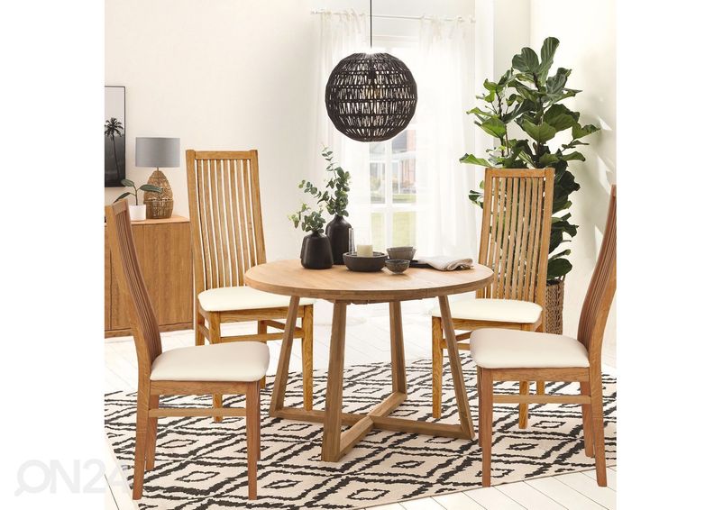 Обеденный комплект из массива дуба Merbi 2 увеличить