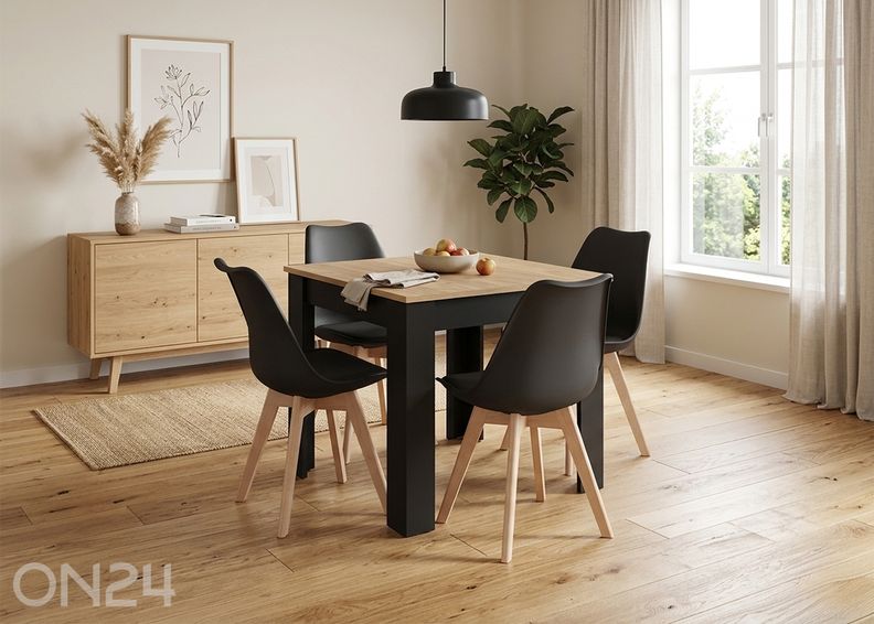 Обеденный комплект: стол + 4 стула увеличить