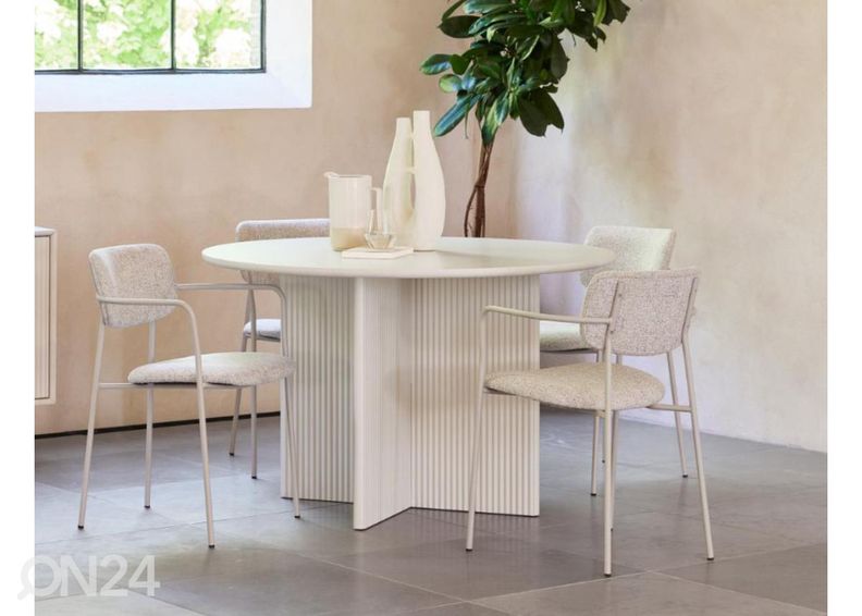 Обеденный стол Ø110 см увеличить