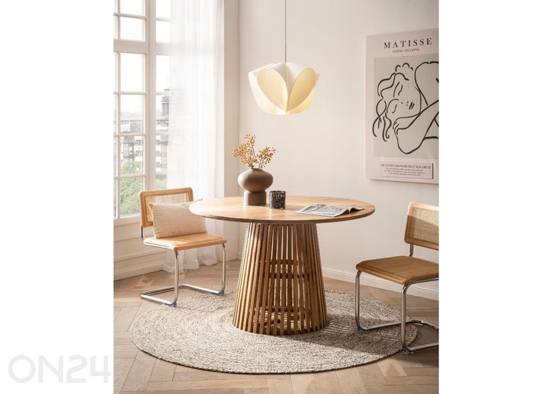 Обеденный стол Ø120 см увеличить