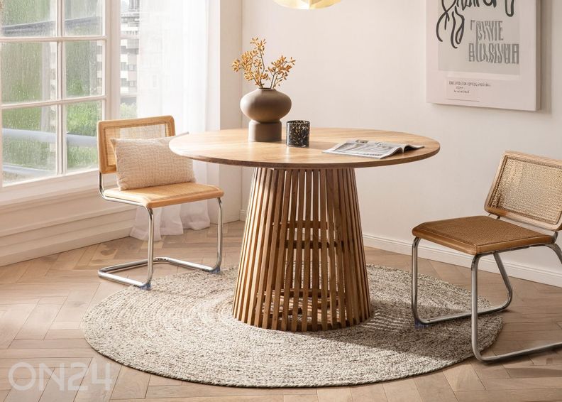 Обеденный стол Ø120 см увеличить