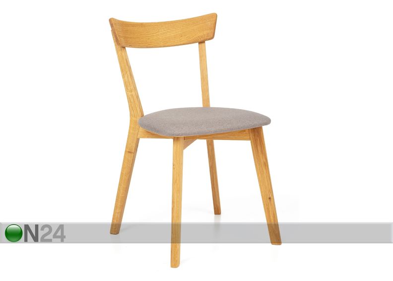 Обеденный стол из дуба Lem 90x90 cm + 4 стула Viola серый увеличить