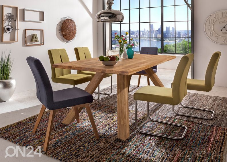 Обеденный стол из массива дуба Dexter 3 200x100 cm увеличить