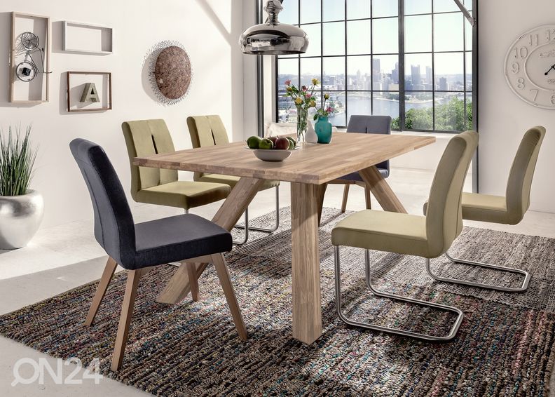 Обеденный стол из массива дуба Dexter 3 200x100 cm увеличить