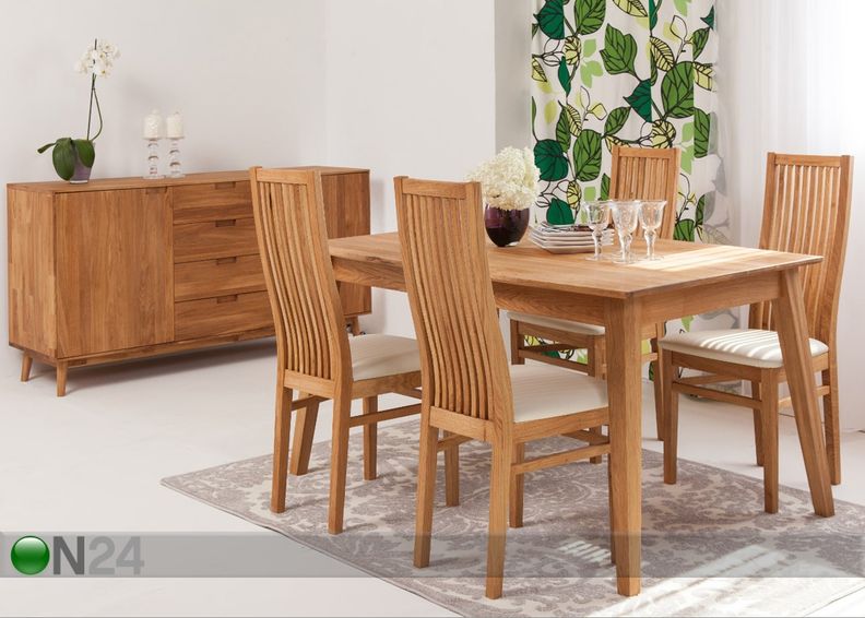 Обеденный стол из массива дуба Genf 140x90 cm увеличить