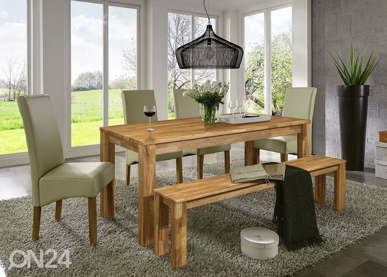 Обеденный стол из массива дуба Provence 4 120x80 cm увеличить